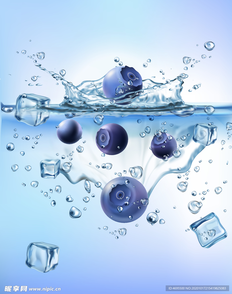 水花溅起瞬间素材图片