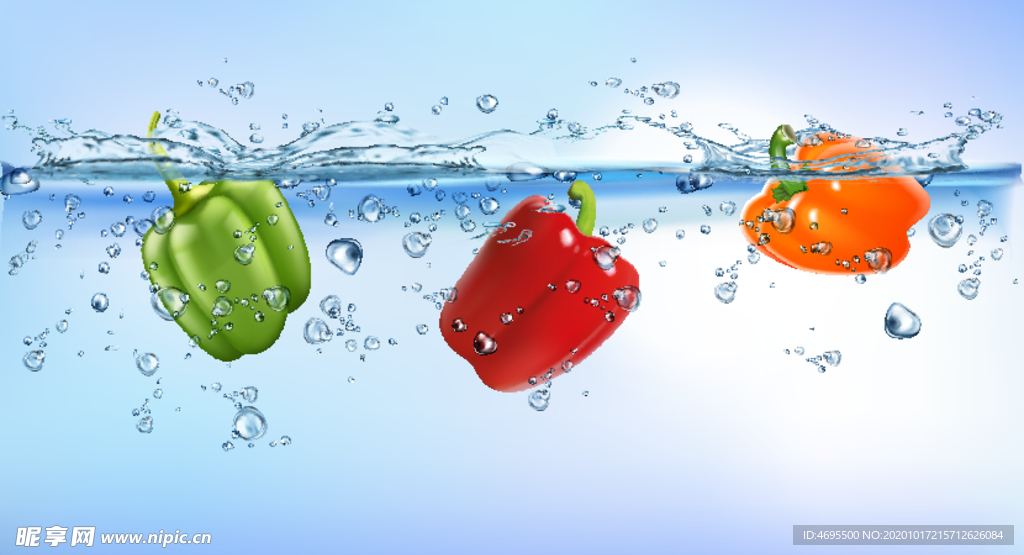 辣椒水花矢量图