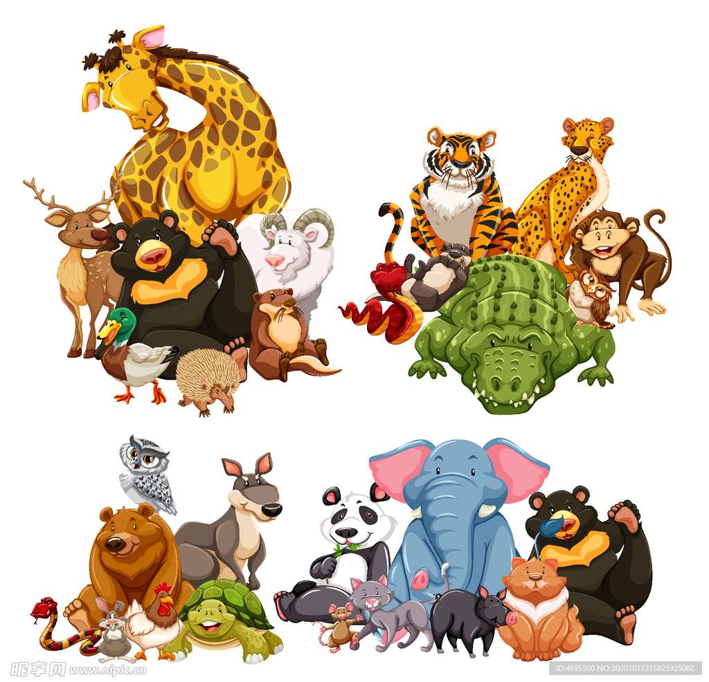 卡通动物大全