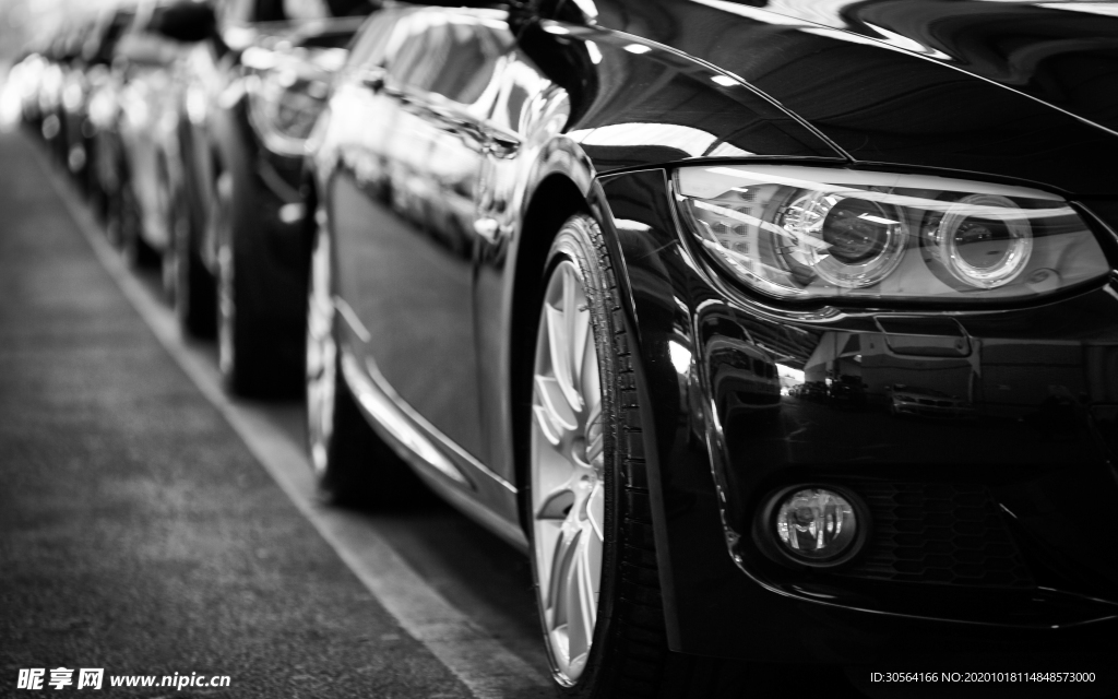 汽车车队黑色背景海报素材