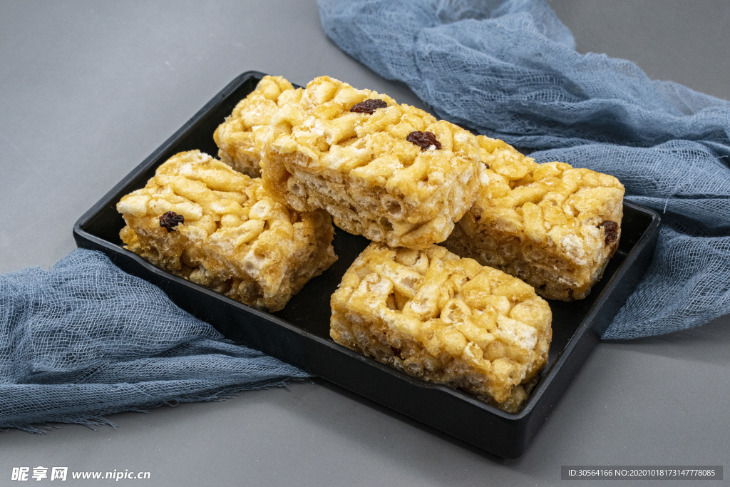 沙琪玛美食零食背景海报素材