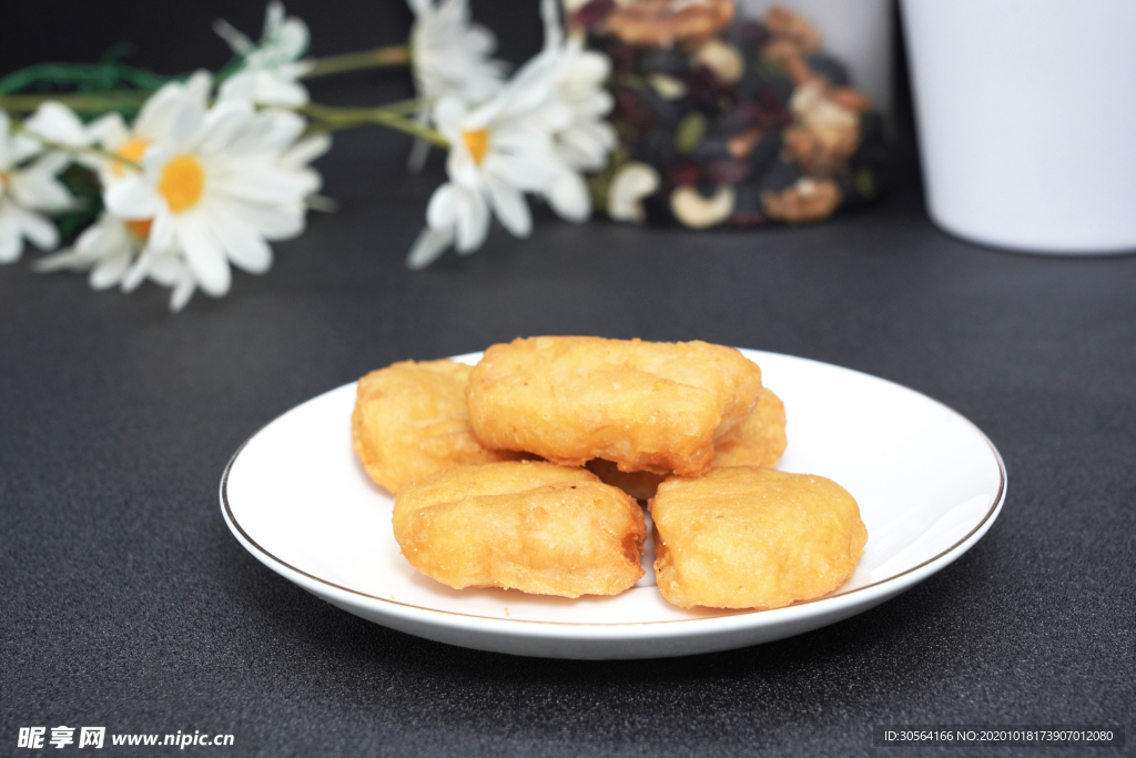 油炸美食零食背景海报素材