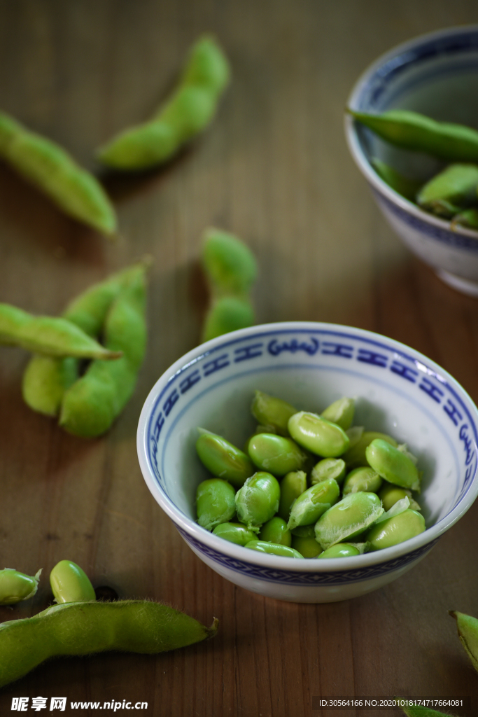 毛豆青豆蔬菜背景海报素材