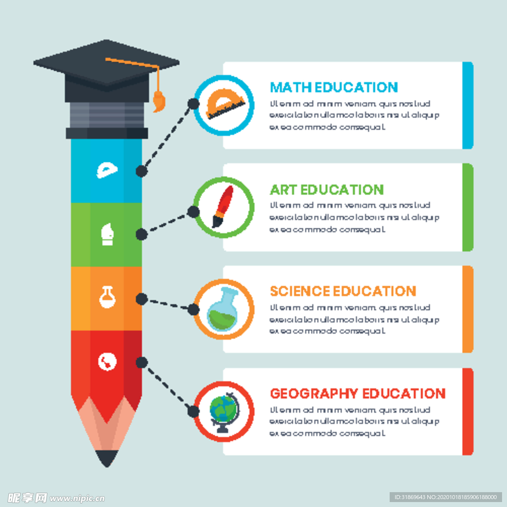 信息图模板 流程
