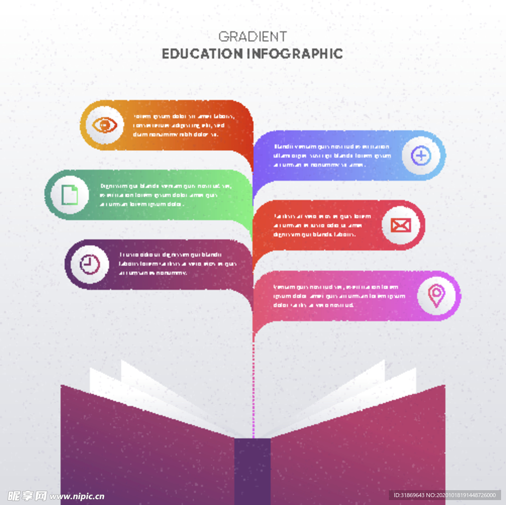 信息图模板 流程