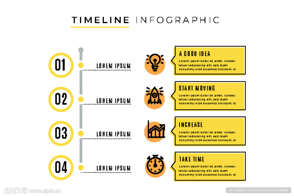 信息图模板 流程