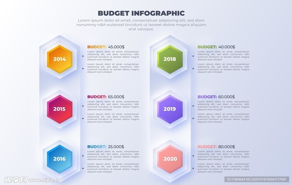 信息图模板 流程