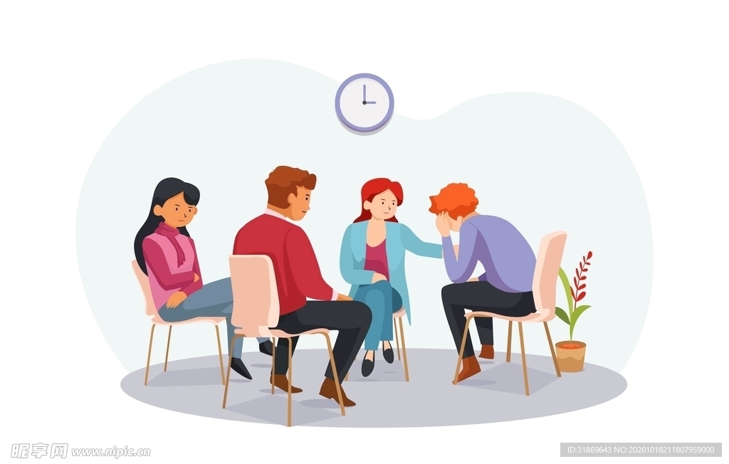 人物插图 扁平办公矢量