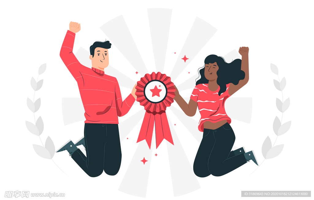 人物插图 扁平办公矢量