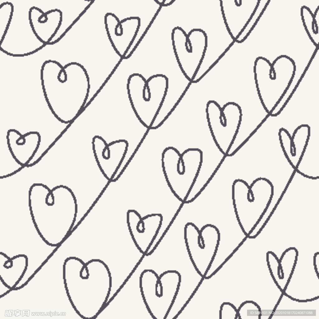 无缝爱心底纹