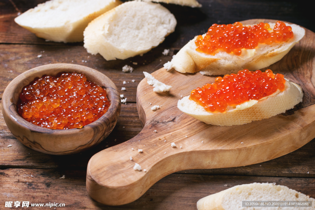 鱼子酱美食食材背景海报素材