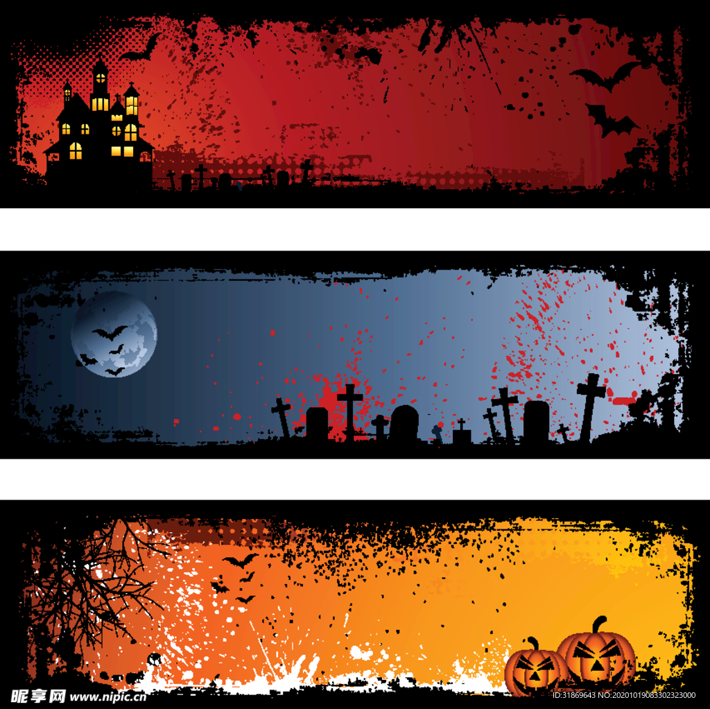 万圣节 鬼怪 蝙蝠