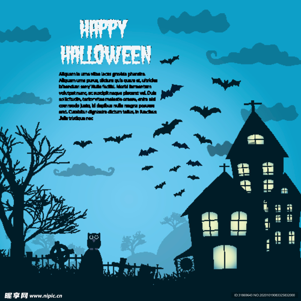 万圣节 鬼怪 蝙蝠