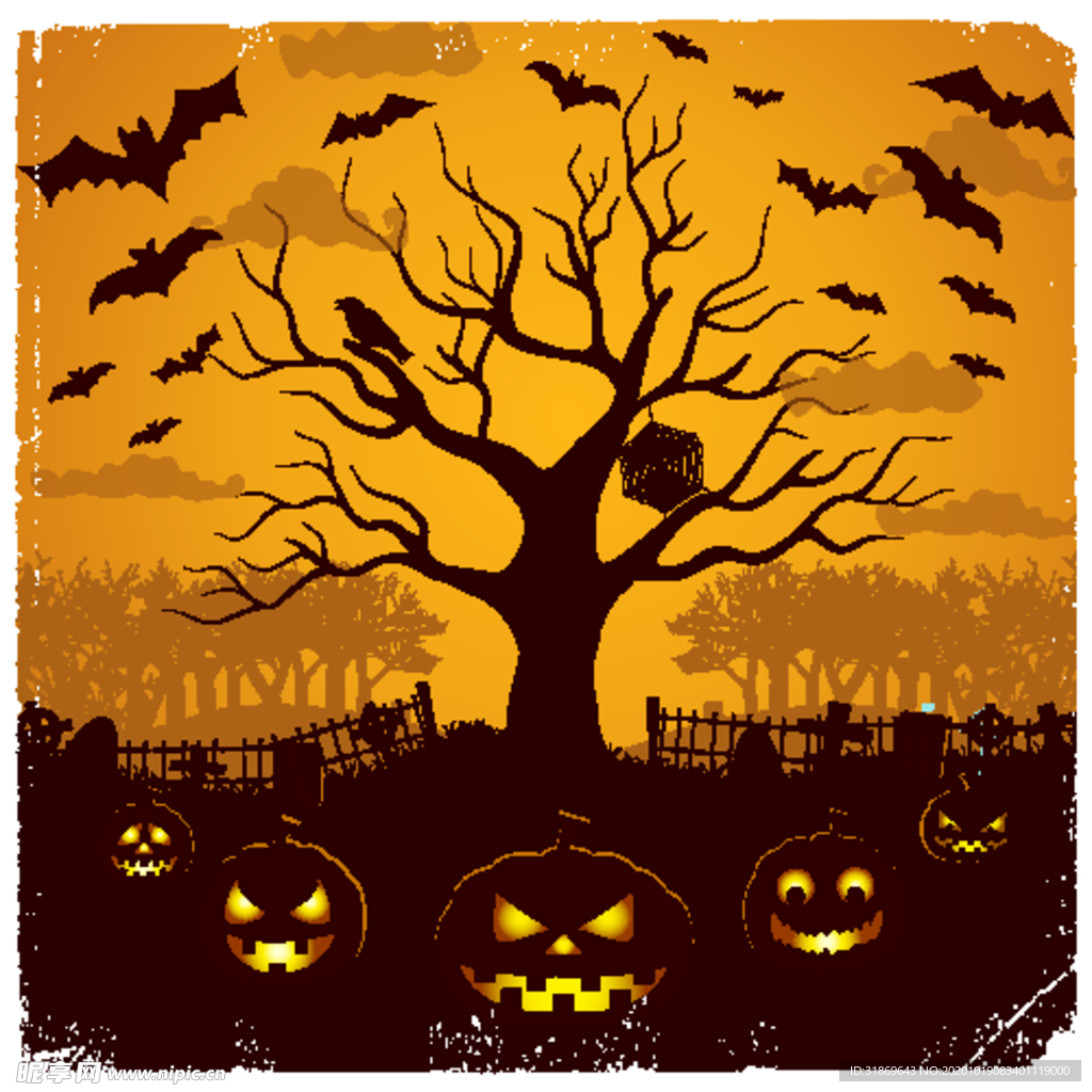 万圣节 鬼怪 蝙蝠