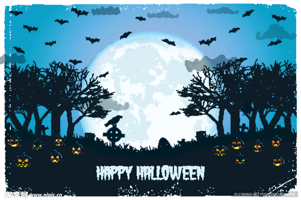 万圣节 鬼怪 蝙蝠