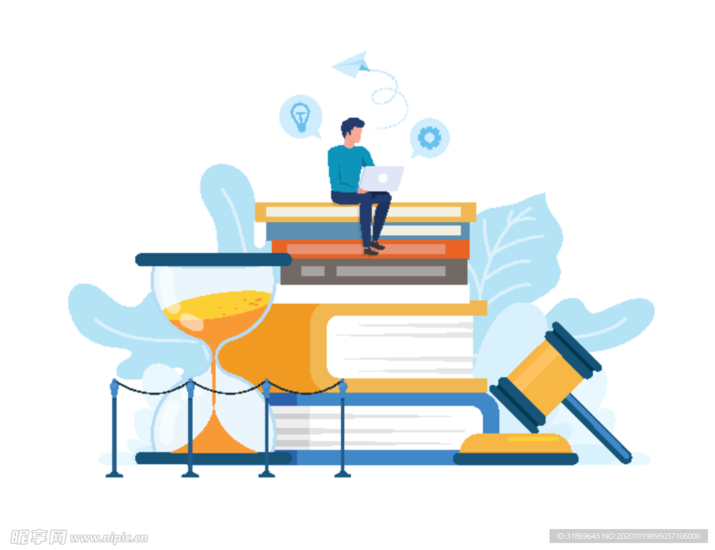 人物插图 扁平办公矢量