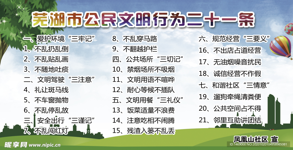 芜湖文明二十一条