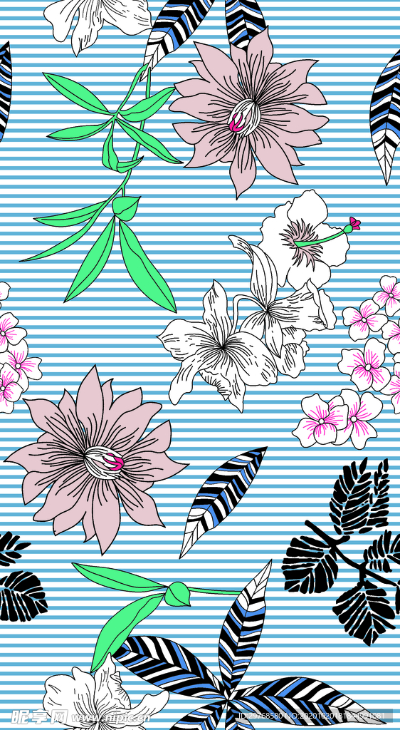 手绘花朵