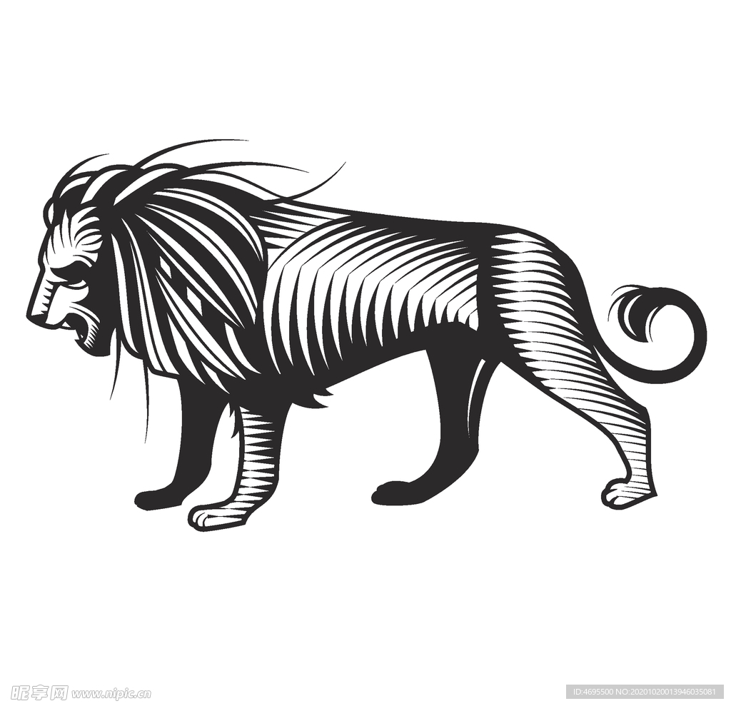 老虎矢量图