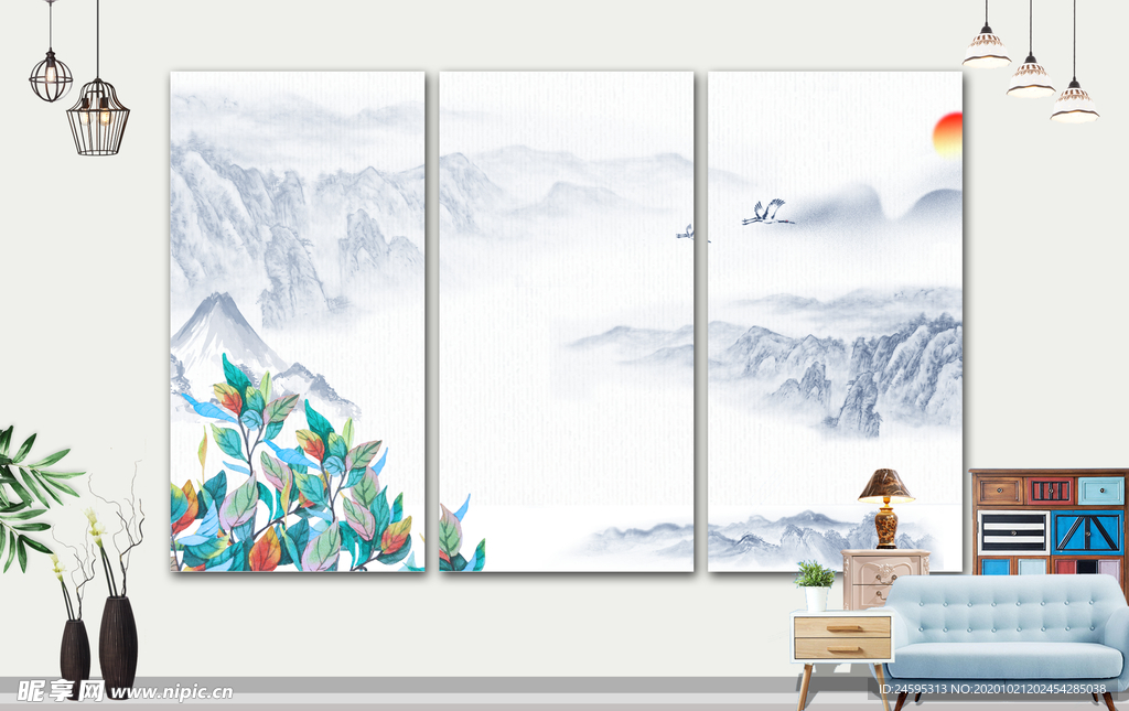 壁画禅意画