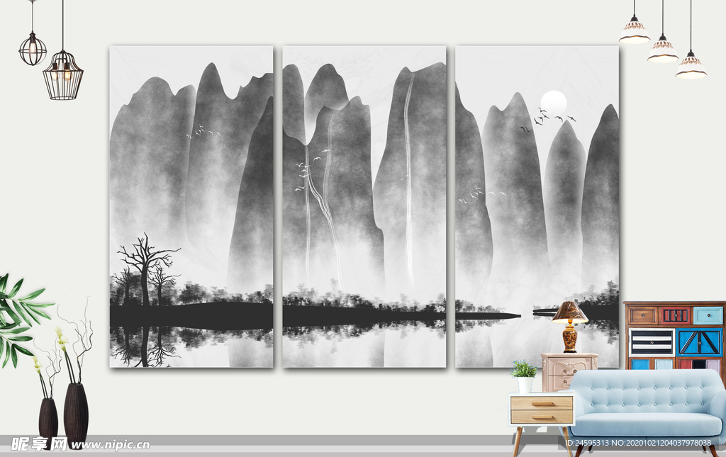 壁画禅意画