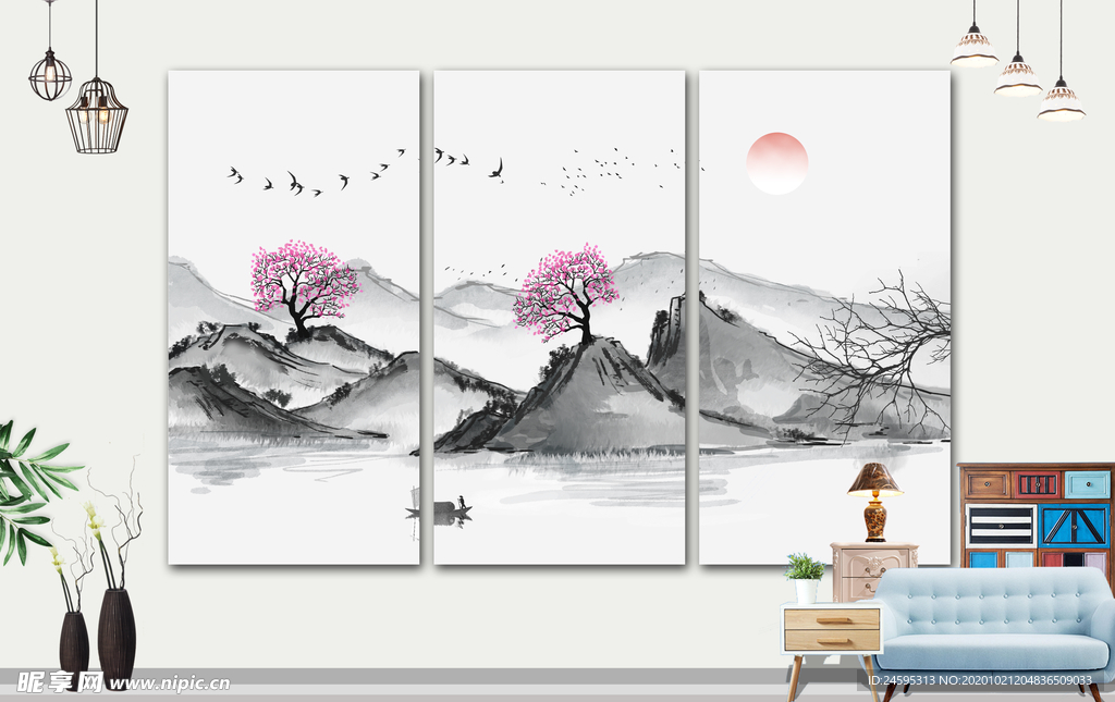 壁画禅意画