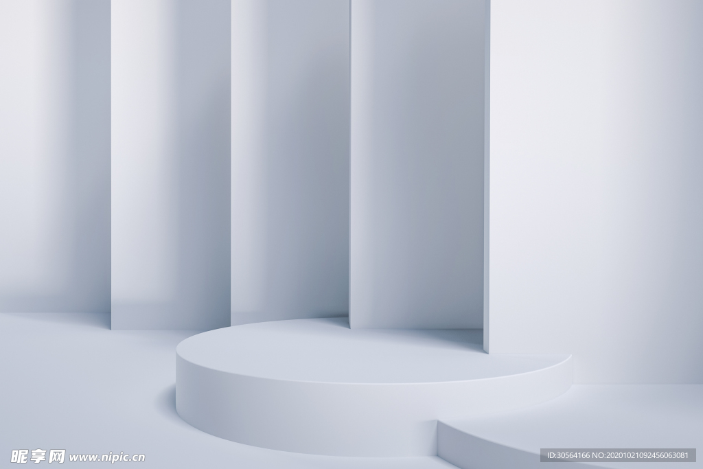 舞台立体促销背景海报素材