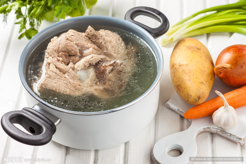 排骨汤美食食材背景海报素材