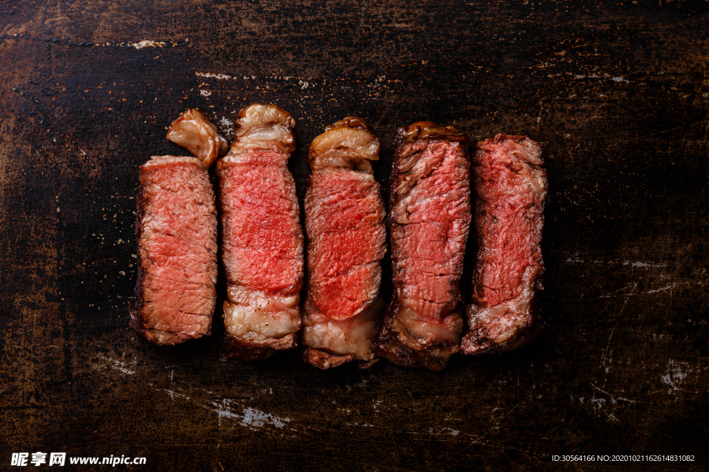 牛排牛肉美食食材背景海报素材