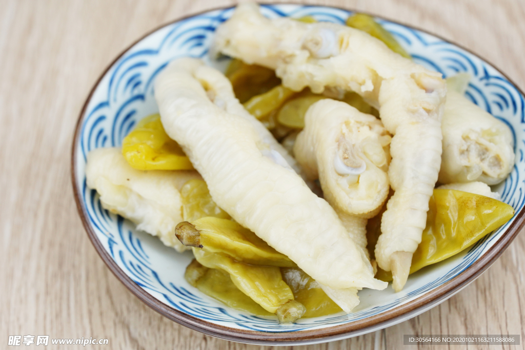 泡椒凤爪美食食材背景海报素材