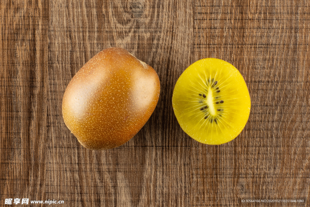 猕猴桃水果果实背景海报素材