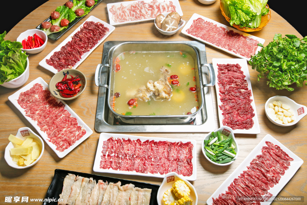 涮牛肉 涮菜 火锅 火锅涮菜