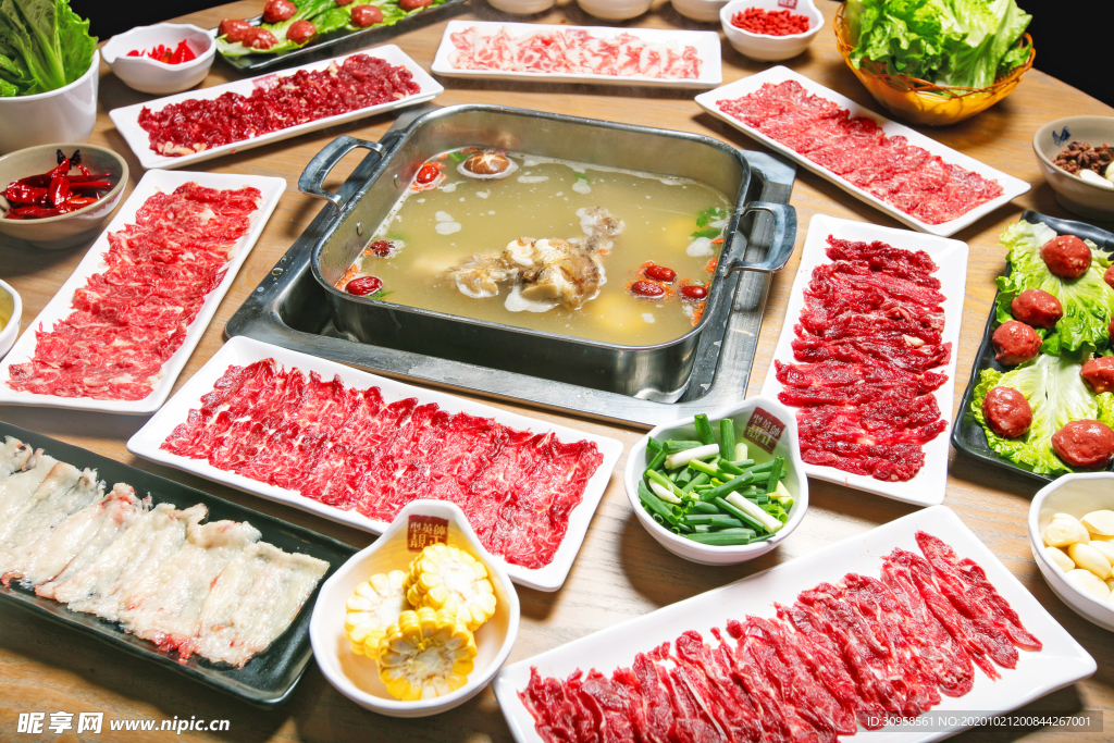 涮牛肉 涮菜 火锅 火锅涮菜