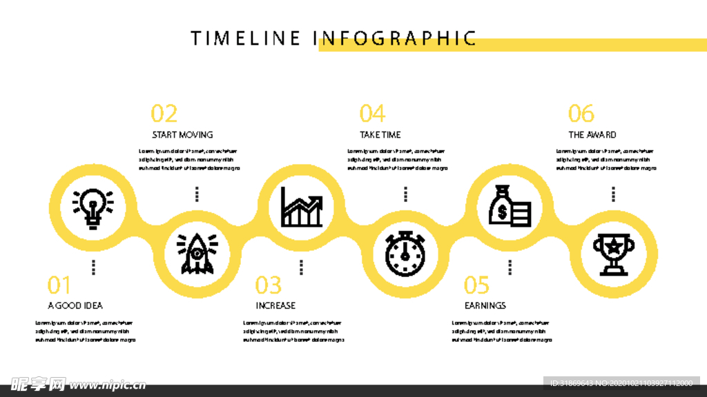 信息图模板 流程