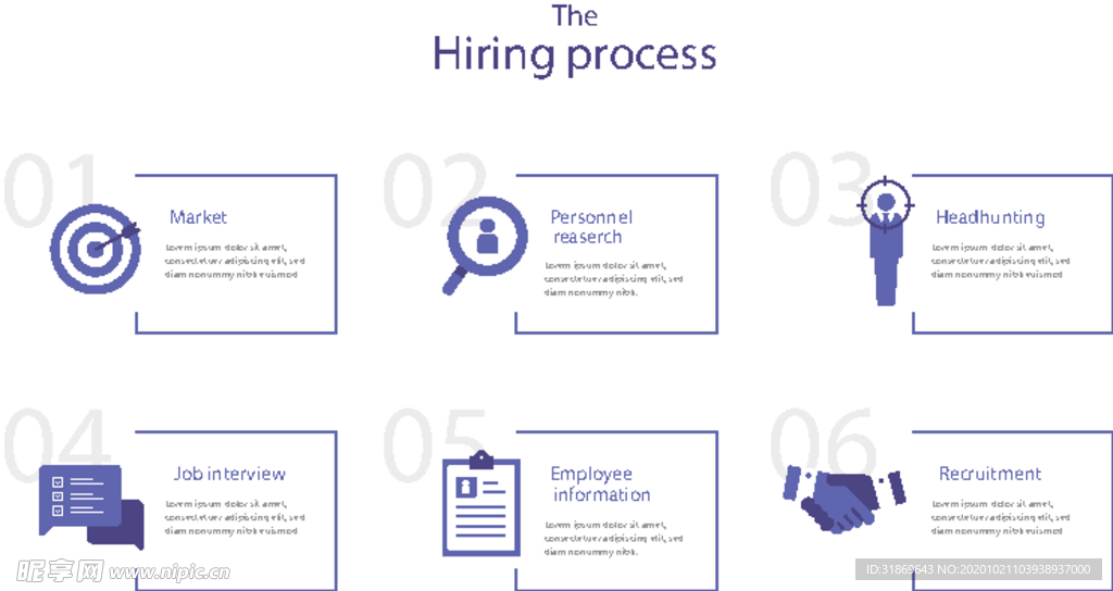 信息图模板 流程