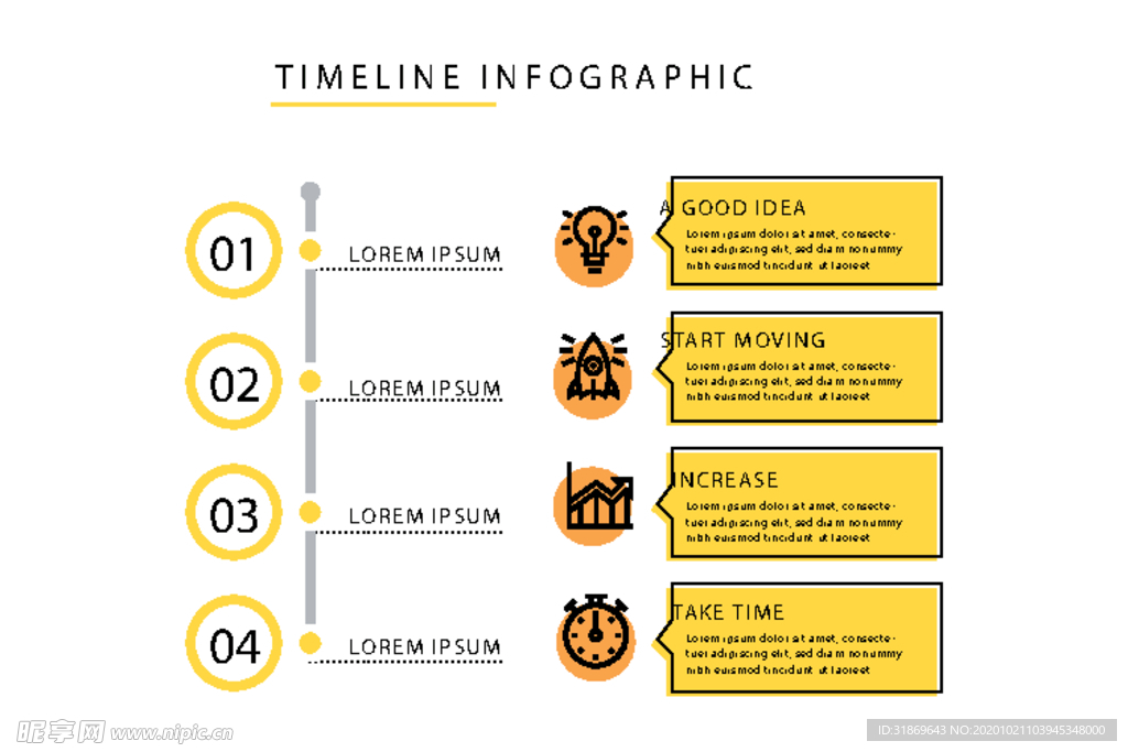 信息图模板 流程