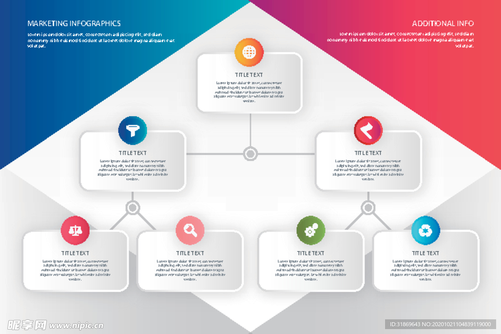 信息图模板 流程