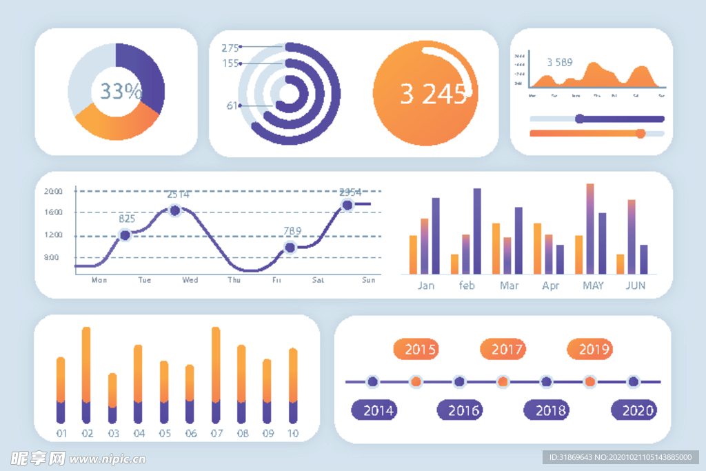 信息图模板 流程