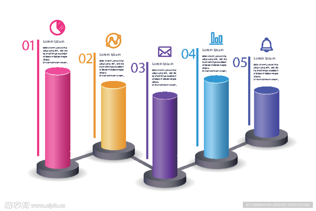 信息图模板 流程