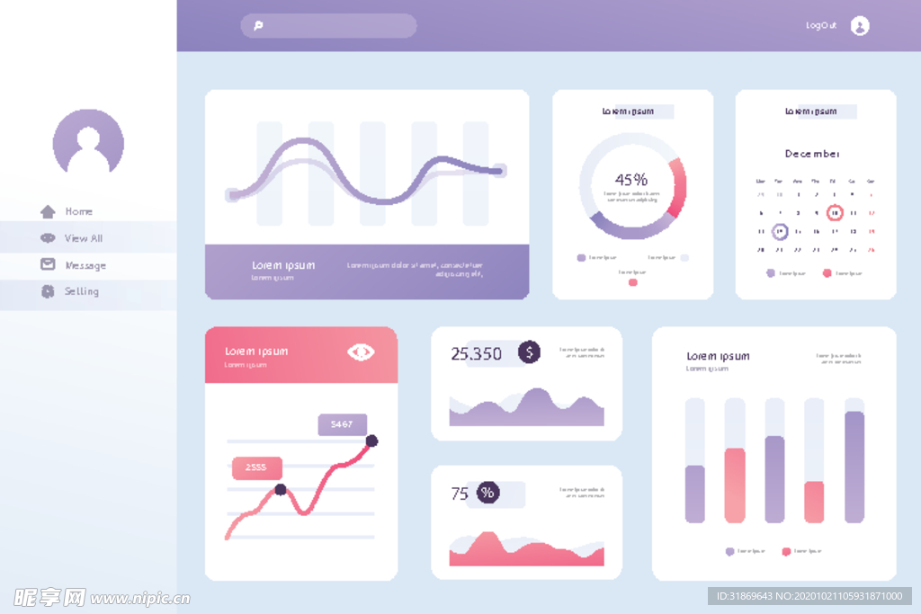 信息图模板 流程