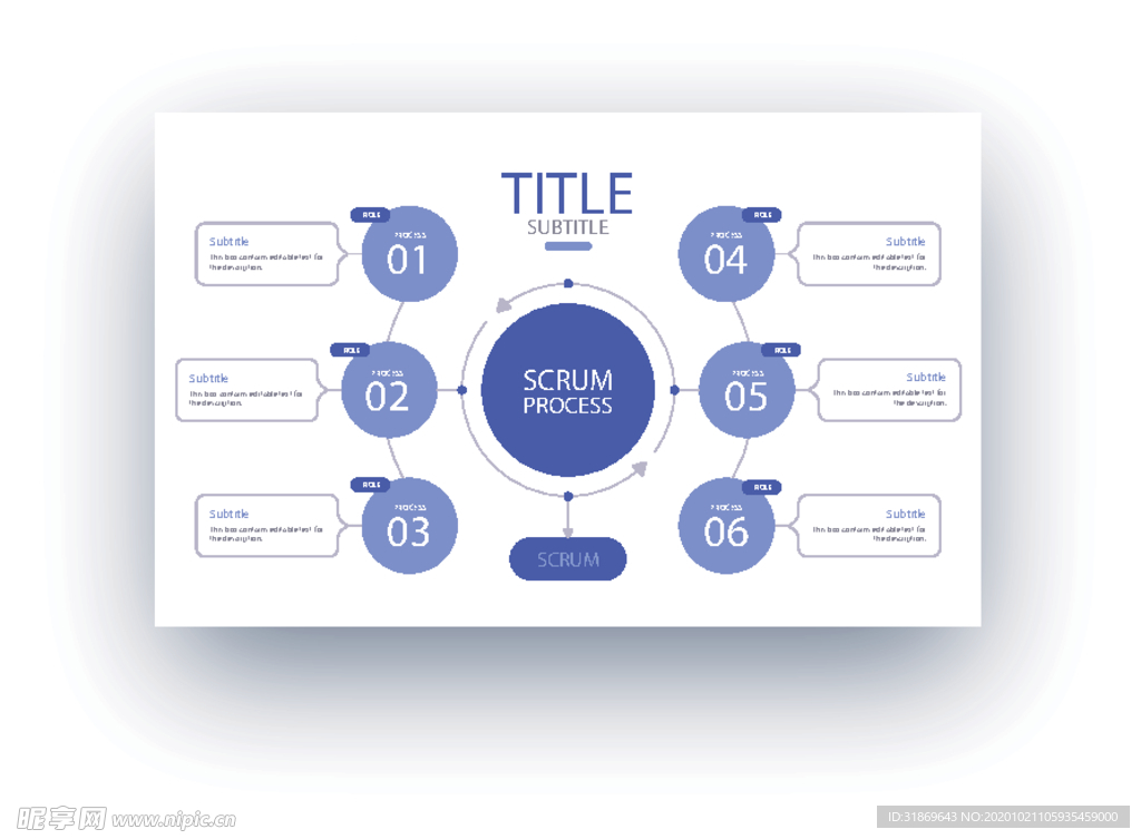 信息图模板 流程