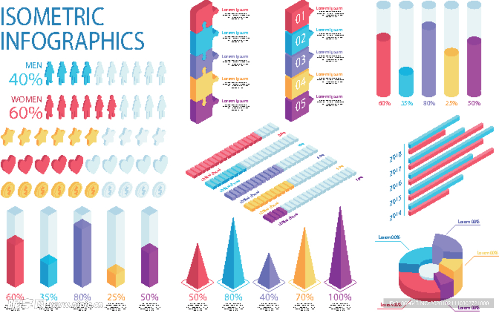 信息图模板 流程