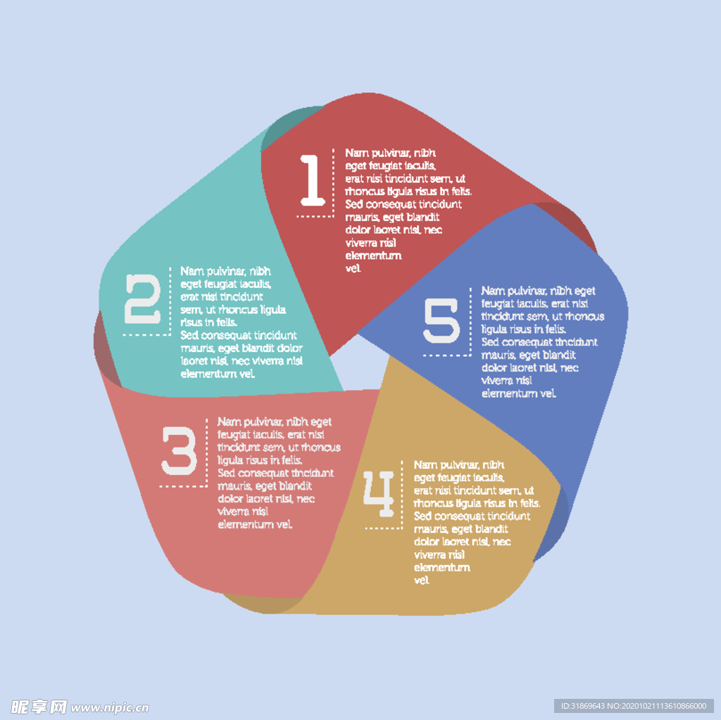 信息图模板 流程