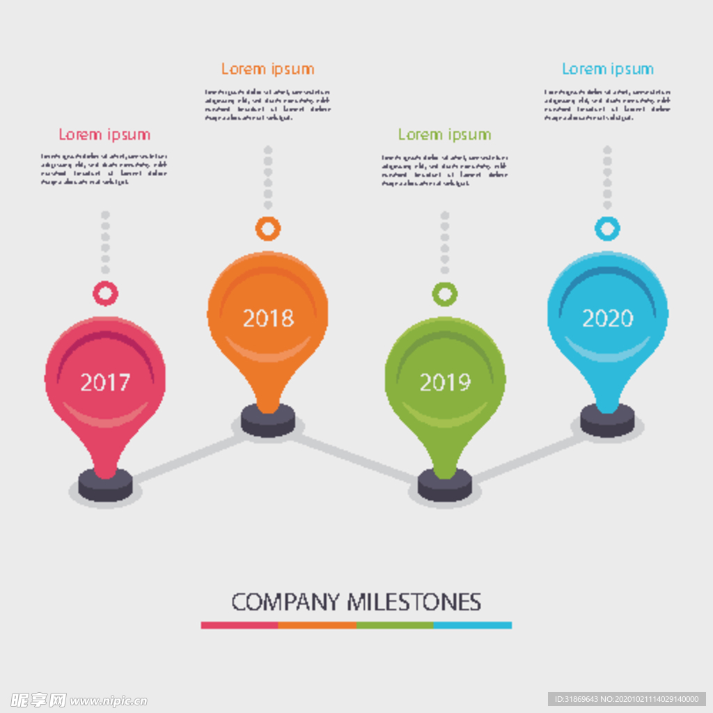 信息图模板 流程