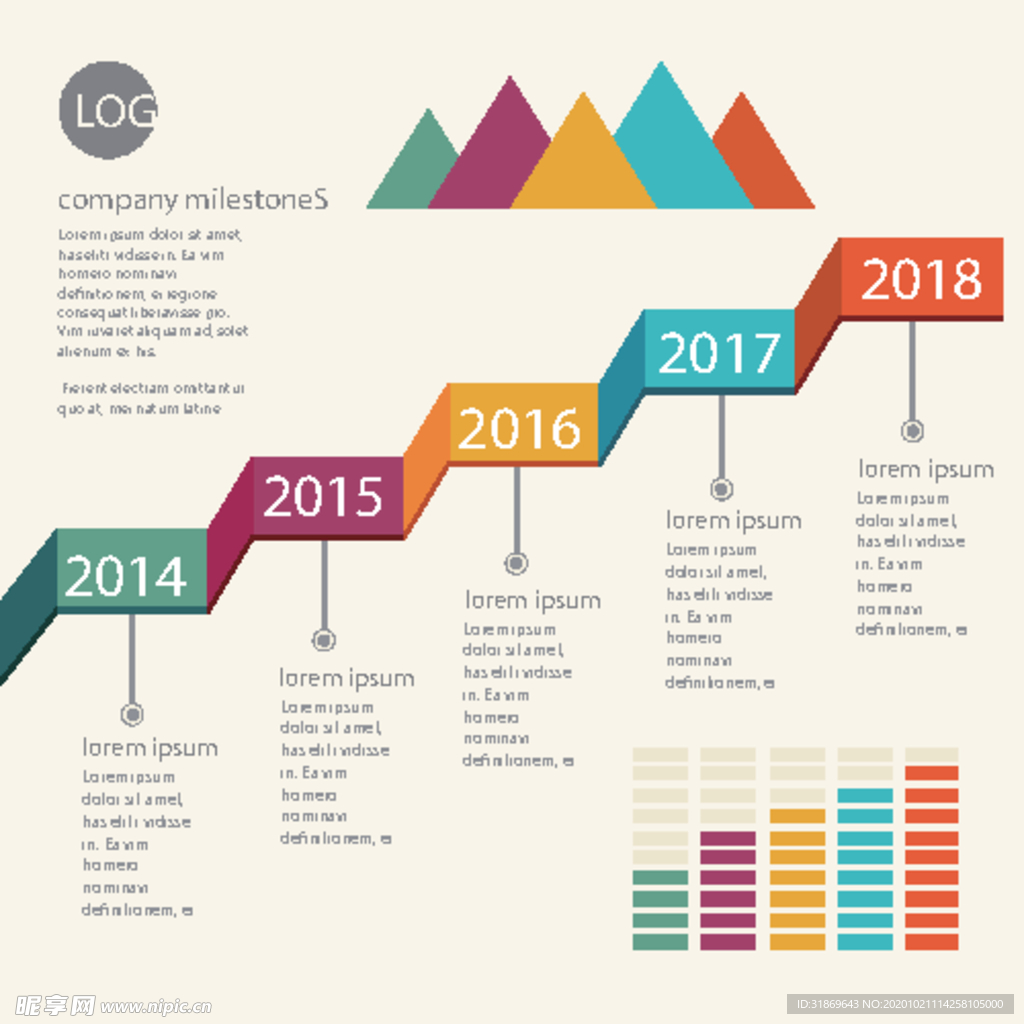 信息图模板 流程