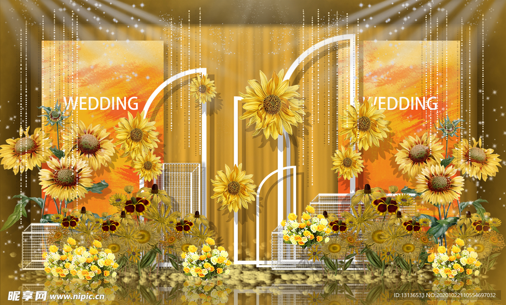 婚礼 向日葵