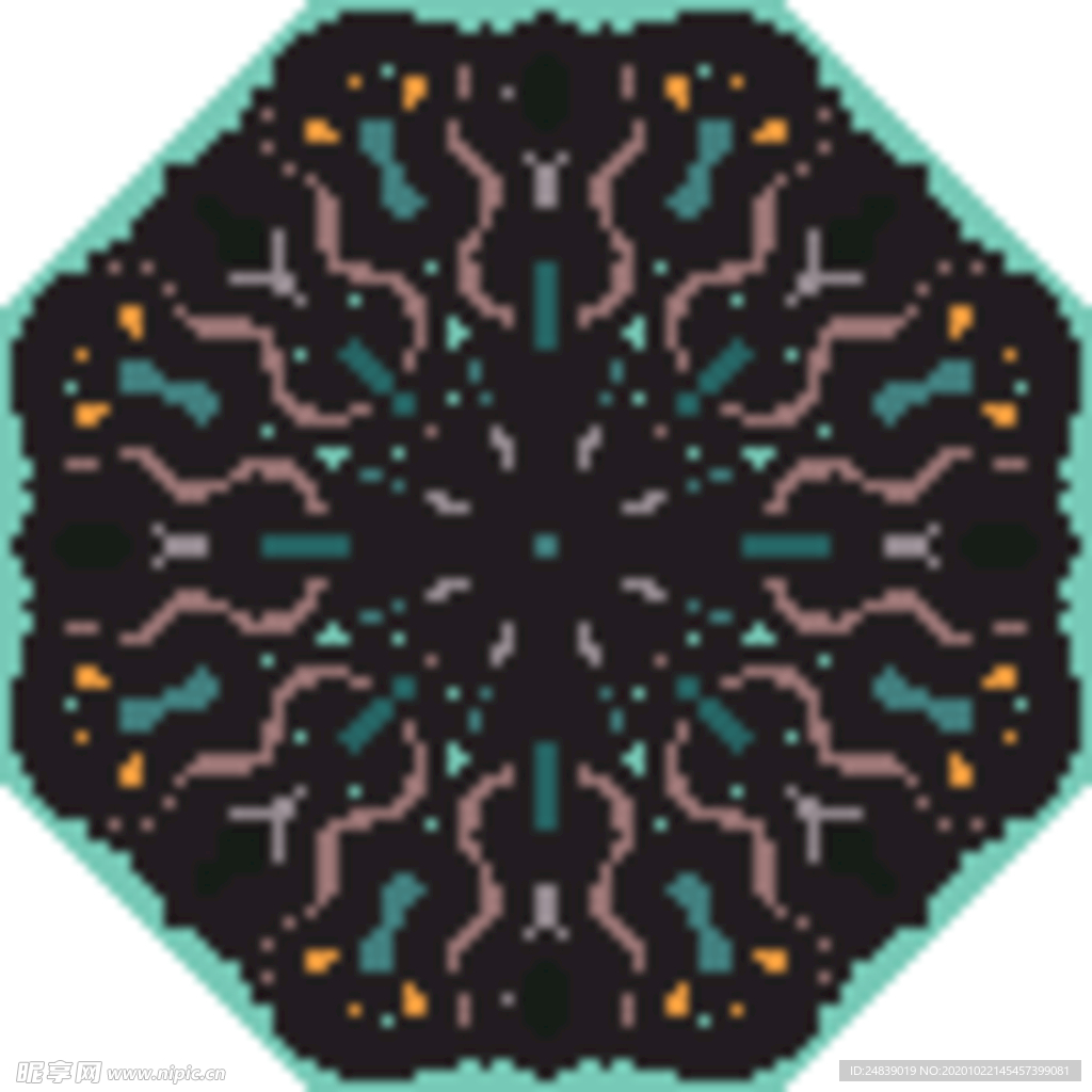 古典少数民族花纹底纹矢量