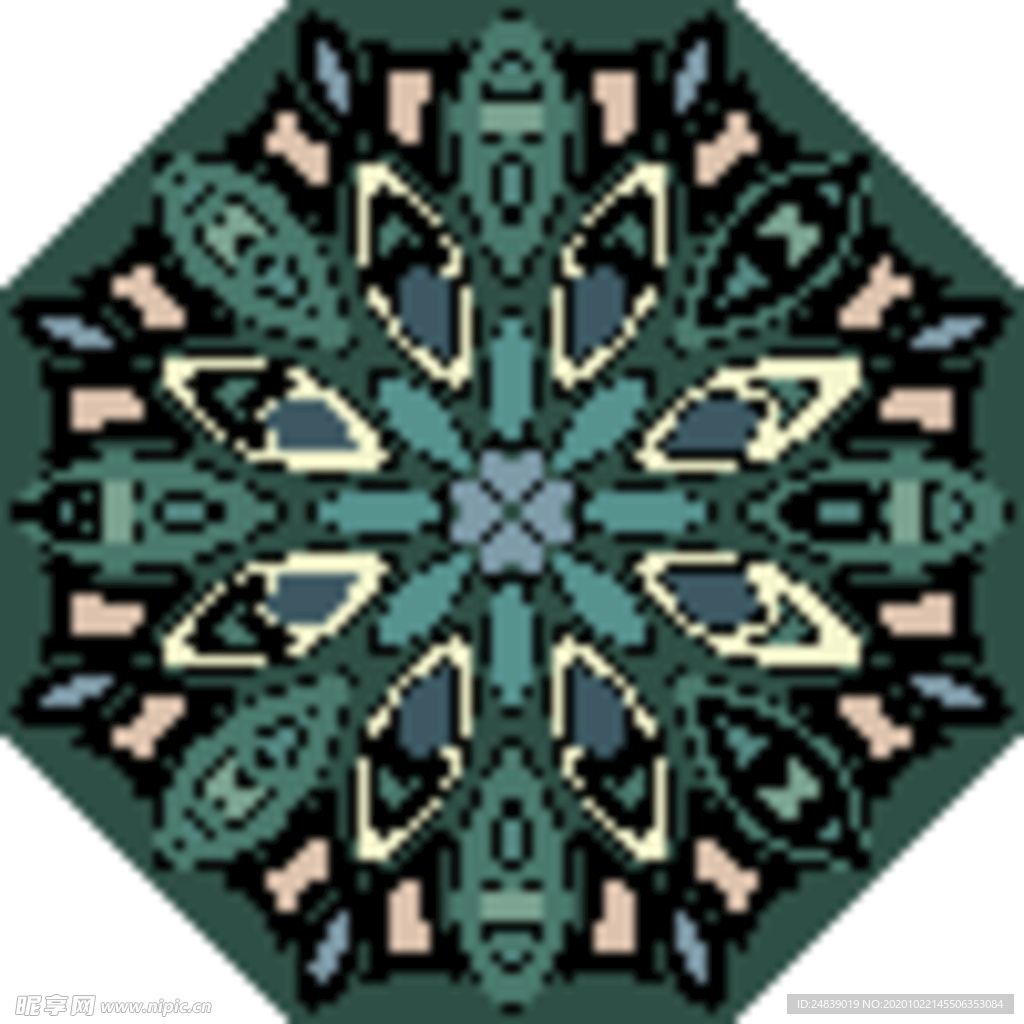 古典少数民族花纹底纹矢量