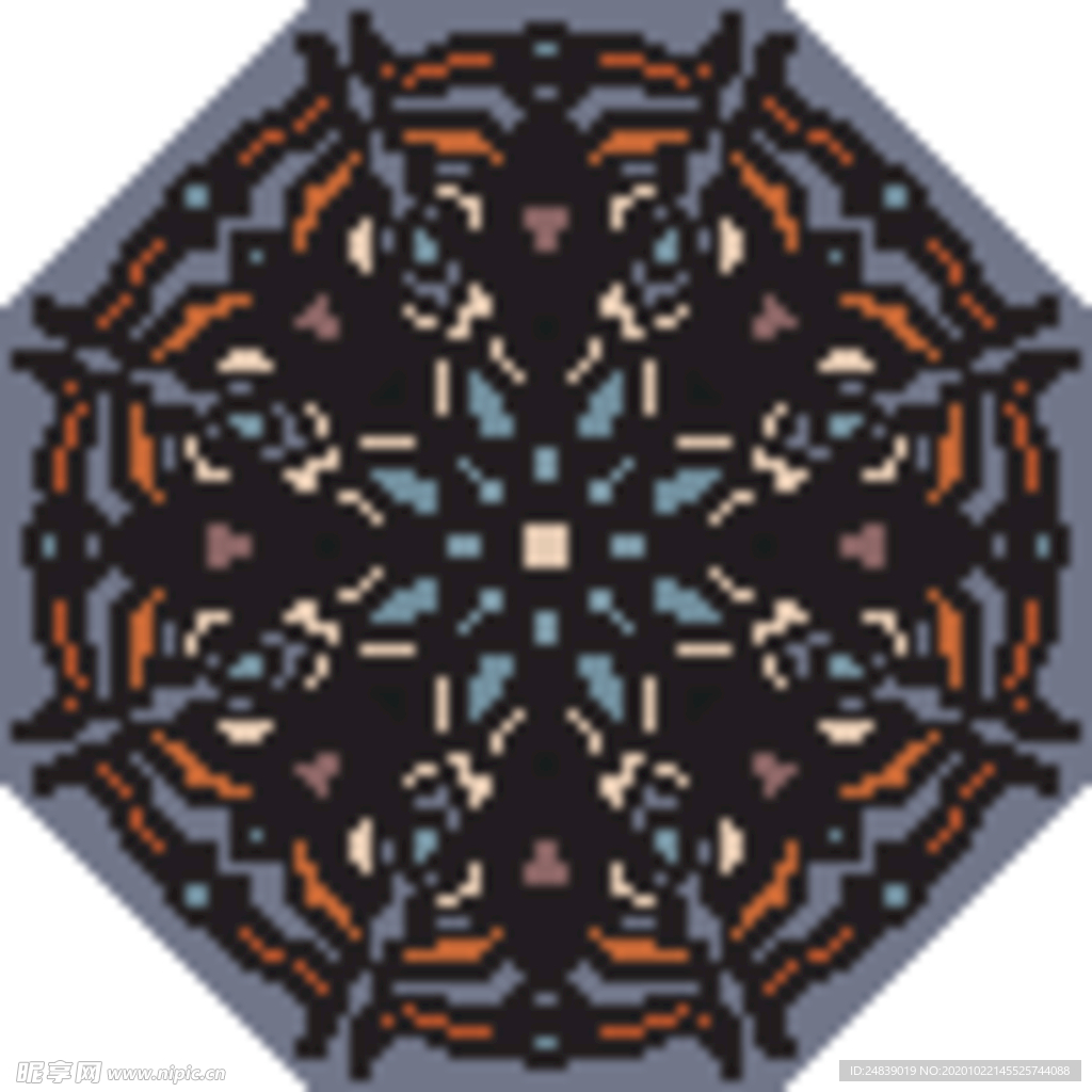 古典少数民族花纹底纹矢量