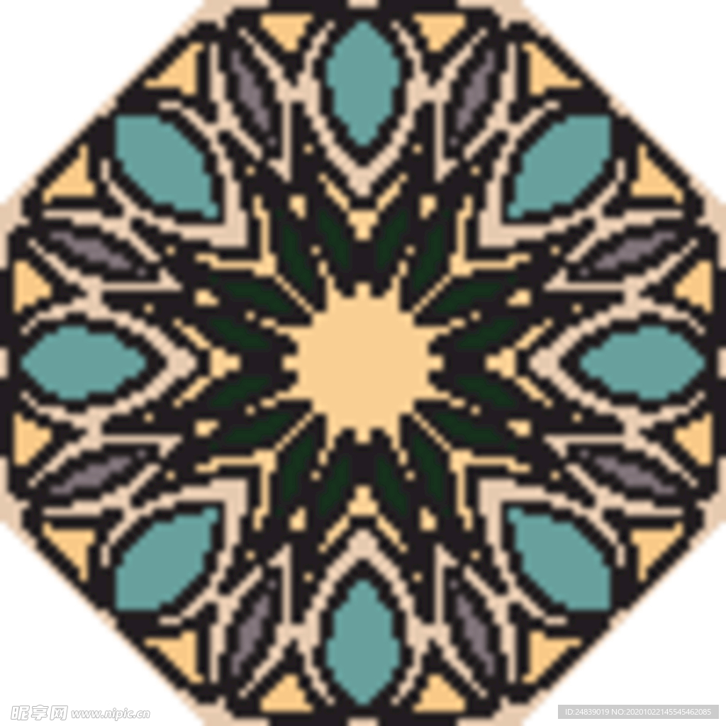 古典少数民族花纹底纹矢量